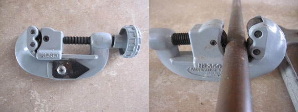 screw type tubing cutters