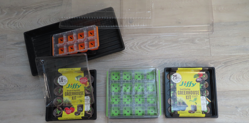 Jiffy humidity dome with Burpee seed tray