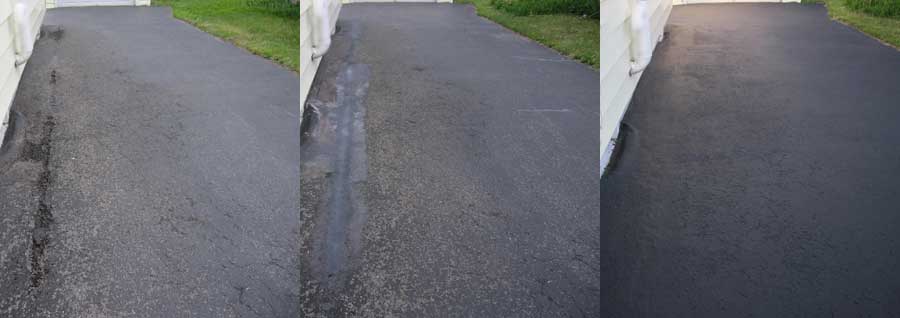 EpoxyShield drivewy before and after