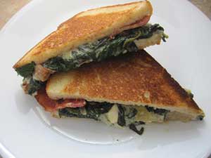 spinach artichoke sandwich